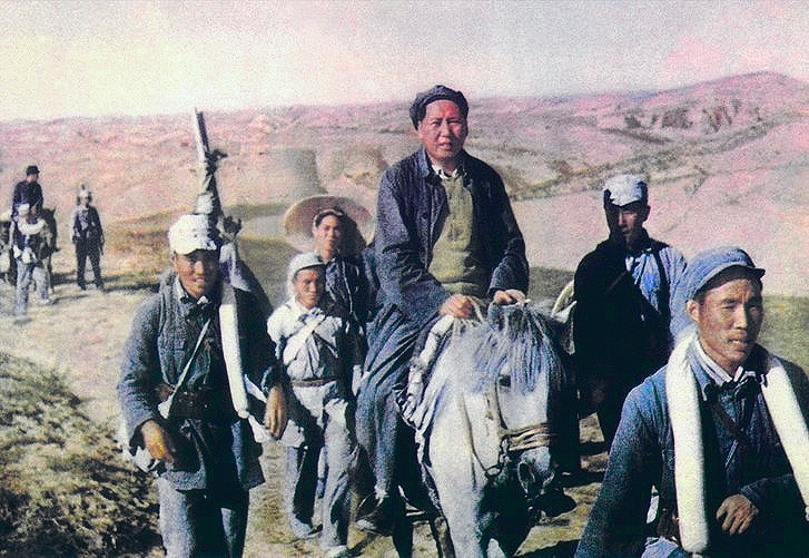 Mao with the Chinese PLA towards the end of the civil war with Guomindang