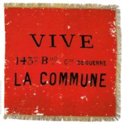 Red flag of the Paris Commune